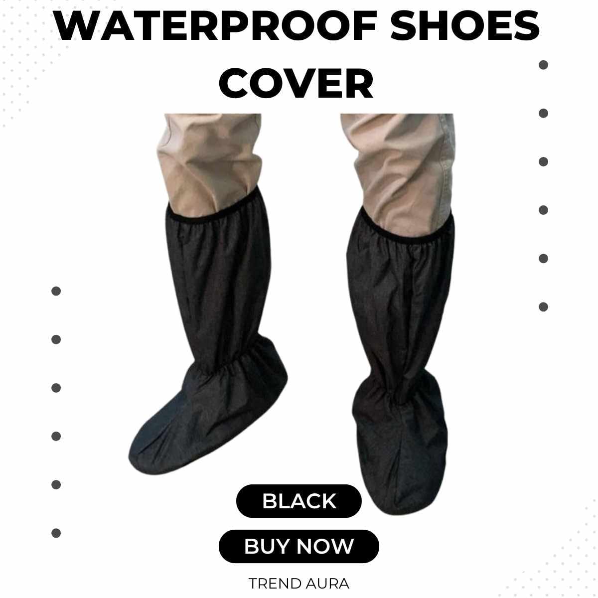 Waterproof Parachute Shoe Cover for Men & Women – Reusable Rain Boot Protector with Anti-Slip Sole & Zipper – Heavy Duty Windproof & Mudproof Shoe Covers for Bike Riding, Travel & Outdoor Use – Durable, Lightweight Monsoon Protection Gear