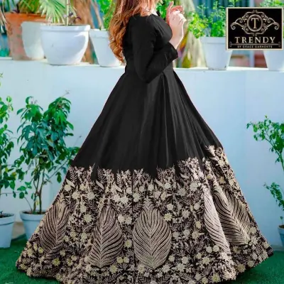 Buy Plus and Regular Size Dresses heavy Rayon Hand Block Printed Full Flair  Anarkali Gown for Women and Girls Gown Anarkali Gown Set Online in India -  Etsy