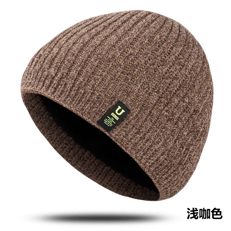 Men's Winter Knit Hats Soft Stretch Cuff Beanies Cap Comfortable Warm ...