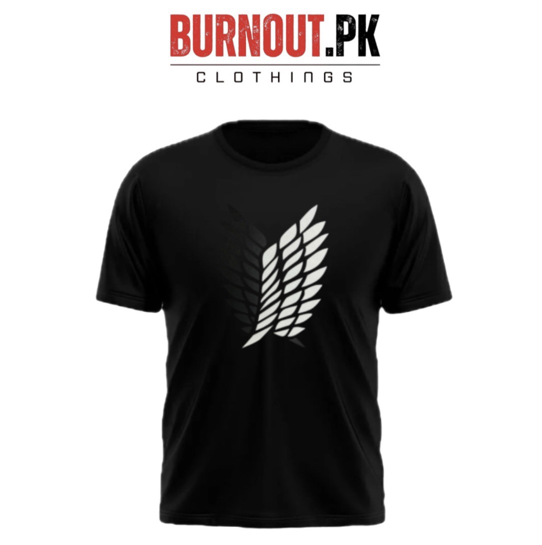 BURNOUT.PK NEW TRENDY SUMMER COLLECTION WINGS PRINTED TSHIRTS FOR MENS AND WOMENS