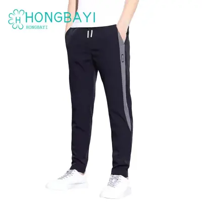 Women Plus Size Drawstring Waist Contrast Color Jogger Pants 3X