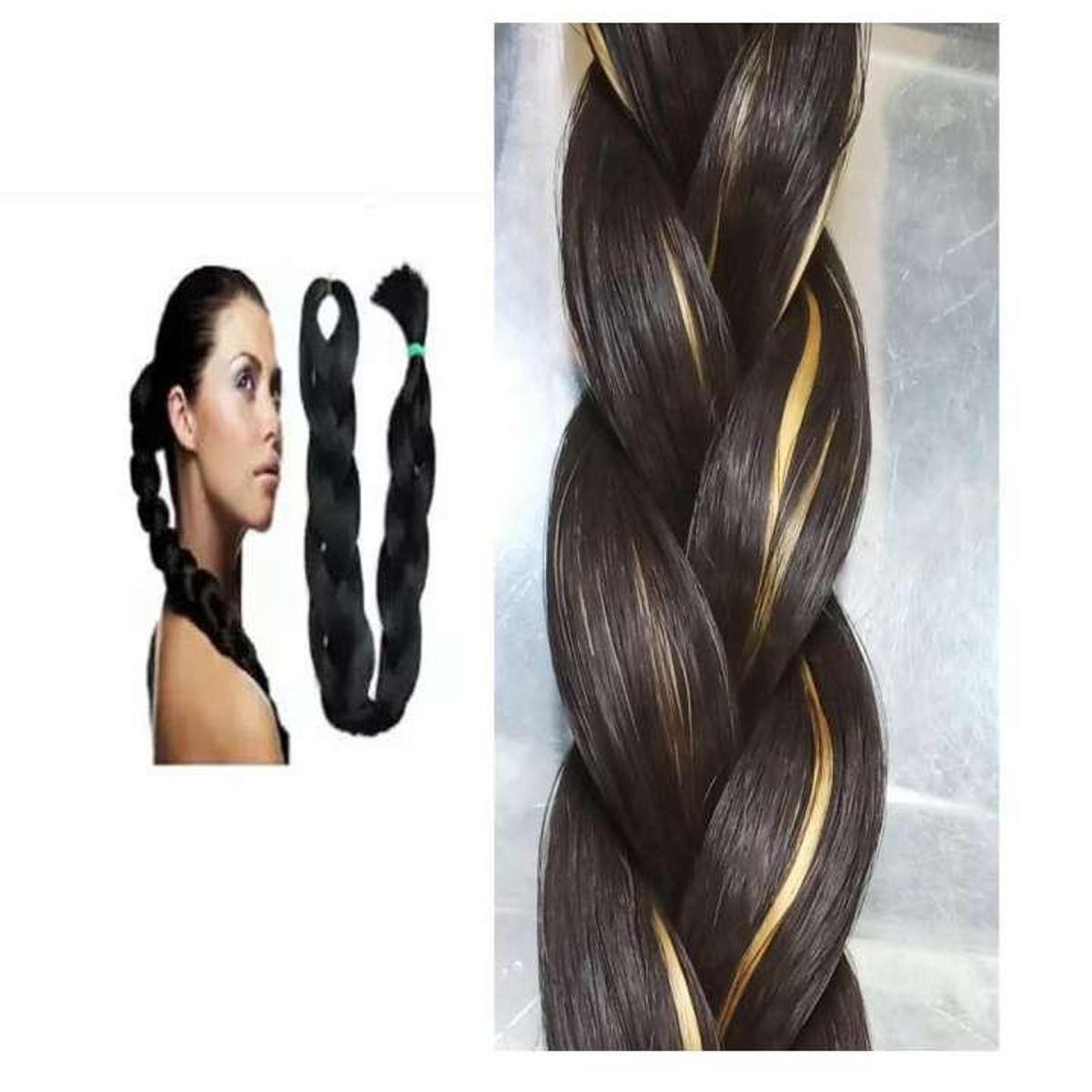 Synthetic Hair Extension - Brown and Golden