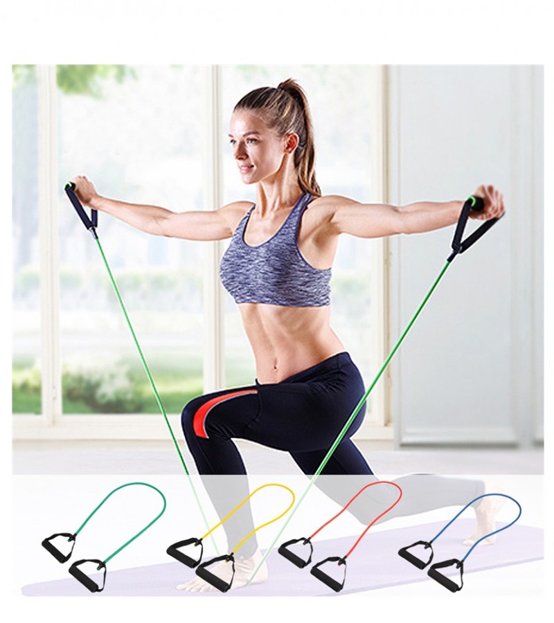 Resistance Band Single Loop Pull Rope – Latex Elastic Tube Exercise Band for Home Workout, Strength Training & Stretching