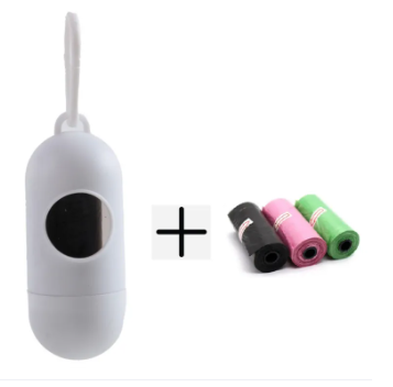 01 Dispenser + 03 Rolls Disopsable Baby Diapers Bag Box Kit Portable Baby Diapers Platics Bags Pet Waste Bag Box Kit Portable Baby Diapers Platics Bags Rubbish Bags Garbage Bag Removable Box Nappy Bag with Rope/hooks