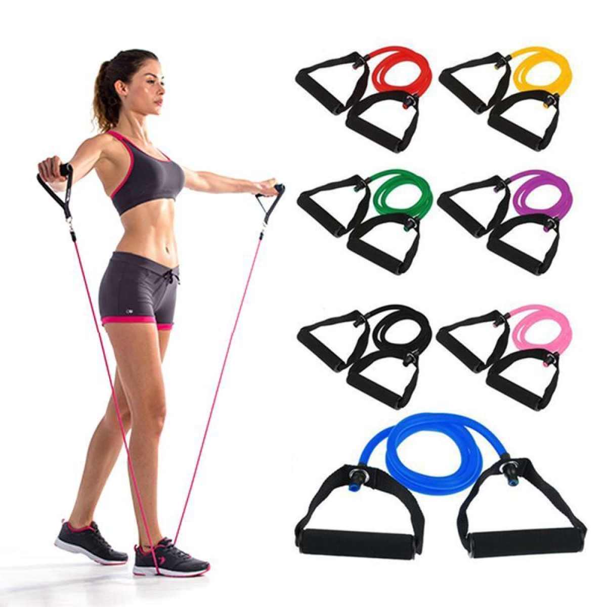 Portable Resistance Bands With Handles