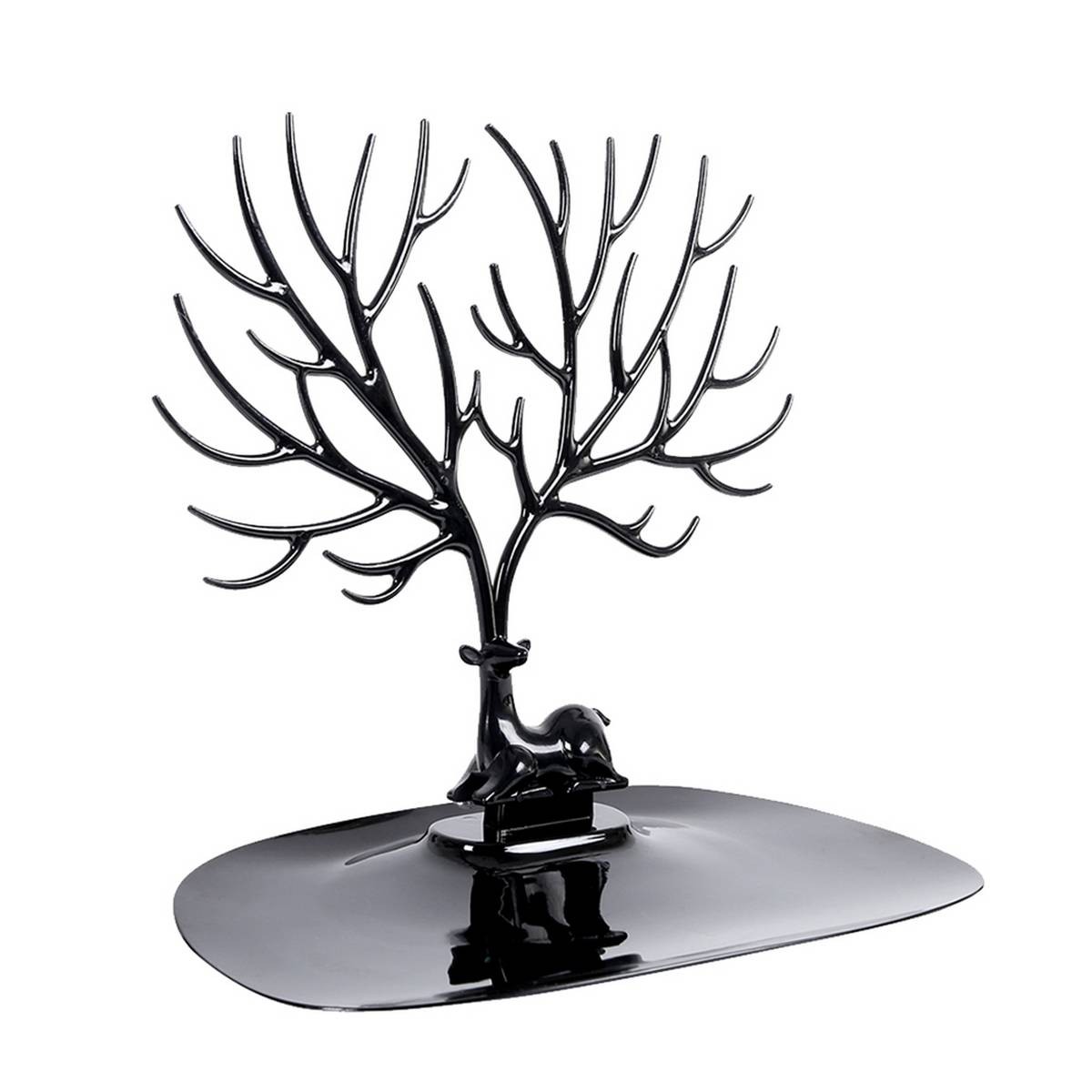 Black Tree Branches Design Necklace Display Rack Jewelry Showing Stand