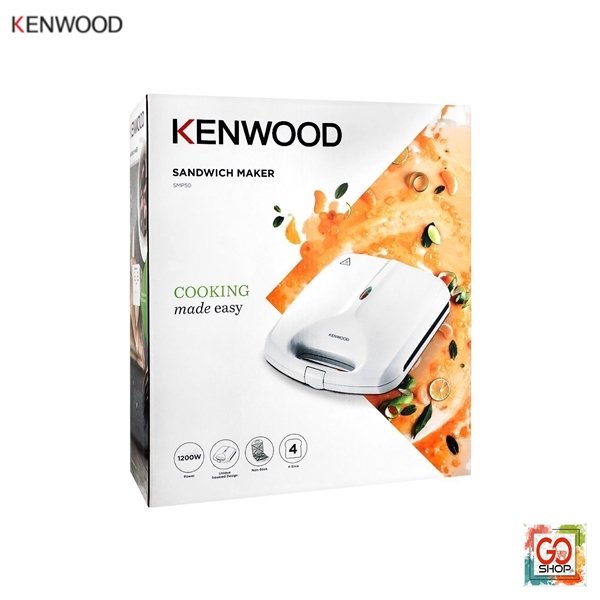 KENWOOD SANDWICH MAKER 4 SLICE SMP50 1000W WHITE Daraz.pk