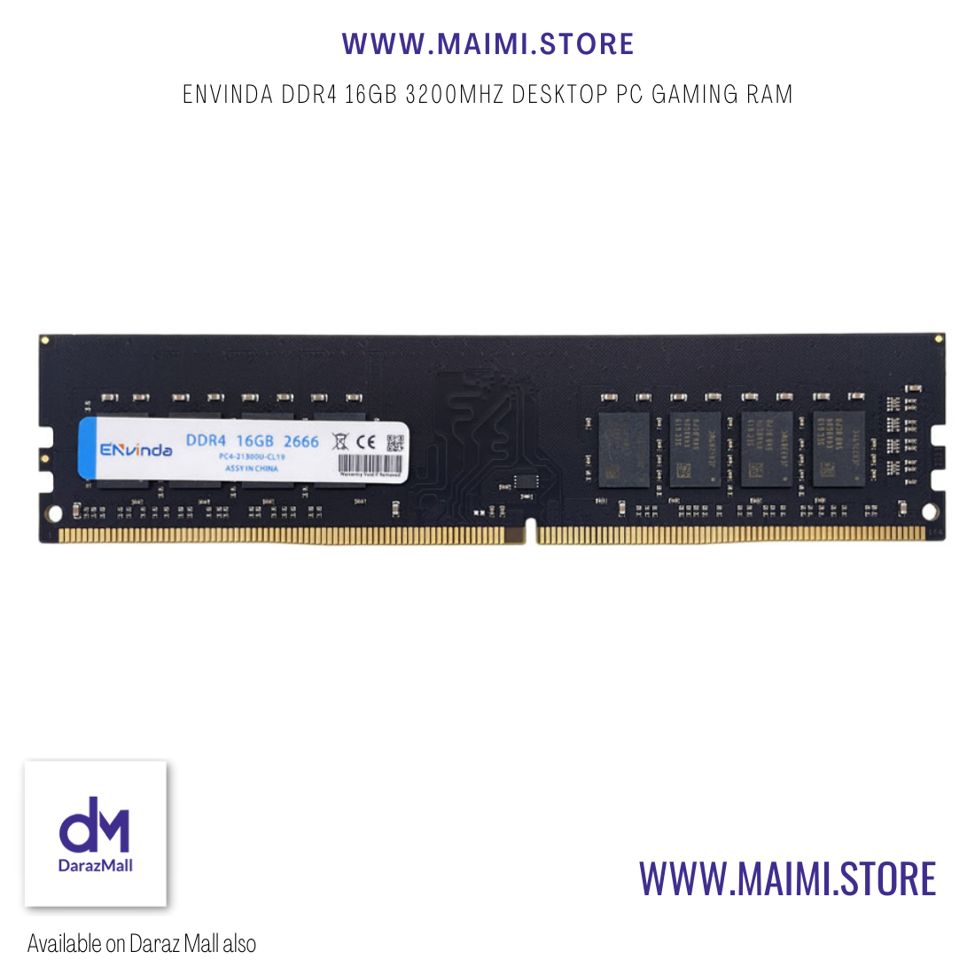 ENVINDA DDR4 PC RAM Memory 16GB 3200MHz DIMM Desktop Intel