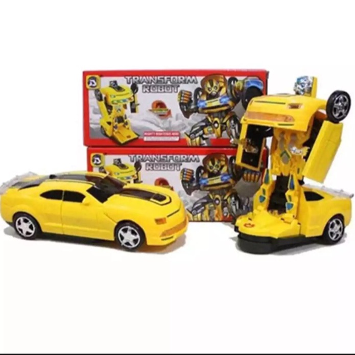 Transformers Robot Dancing Car With Led Lights & Music For Kids