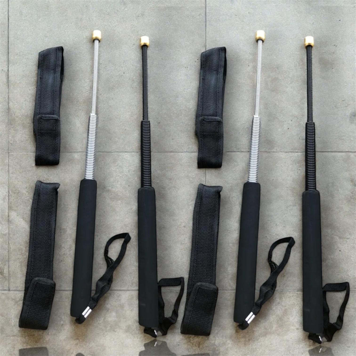 26 Inch Expandable Metal Spring Rod with Manual Nylon Pouch Retractable Stick For Self-Def High Quality