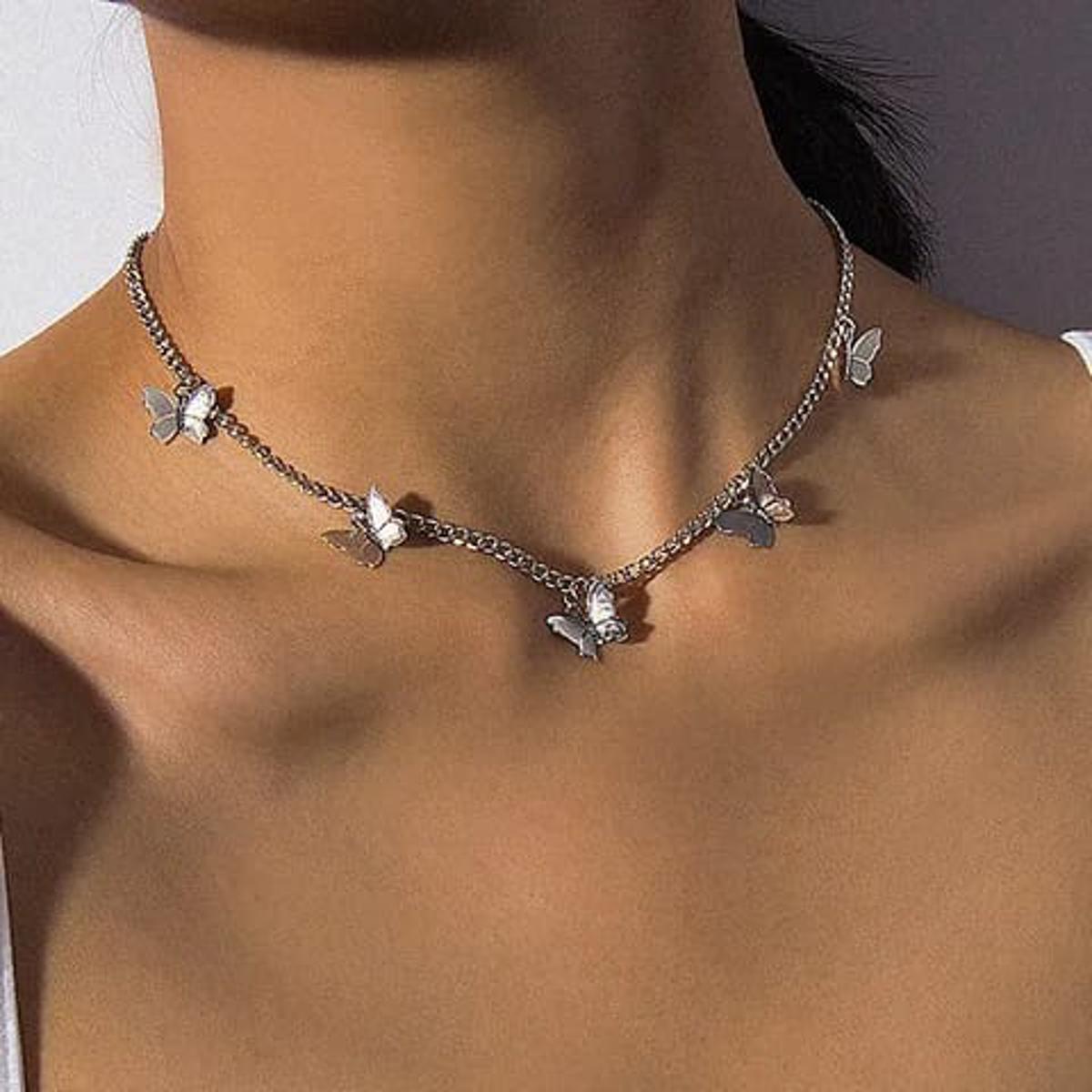 Turquoise Necklace Megan Fox Tiffany Necklace Butterfly Necklace