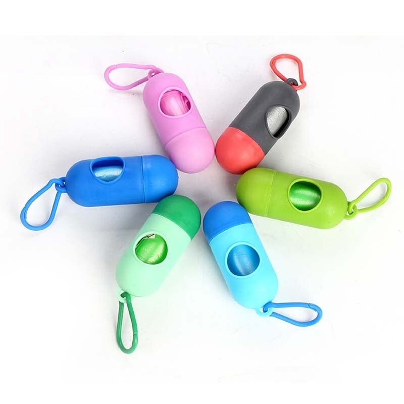 Online Karachi Disposable Baby Diaper Bag Box Kit Portable Baby Diapers Platics Bags | Pet Waste Bag Dispenser Pill Shaped Rubbish Bags Garbage Bag Removable Box Nappy Bag with Rope/hooks