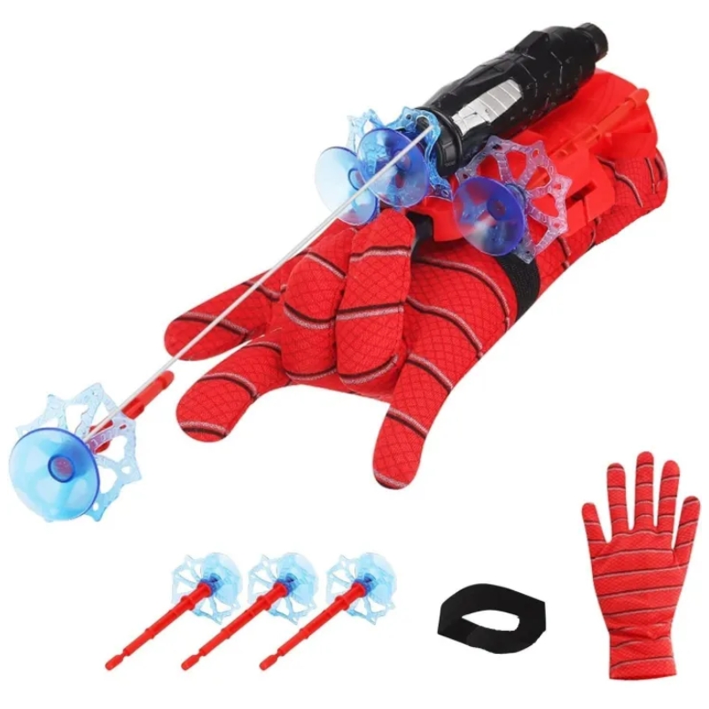 Mylecart Spiderman Web discharge toy for Kids Silly String,Spider Role-Play Toy,Hero Launcherr Spider Kids Plastic Cosplay Glove Hero Movie Launcherr Wrist Toy Set for Kids Boys Costume Cosplay Gift (1 Set)