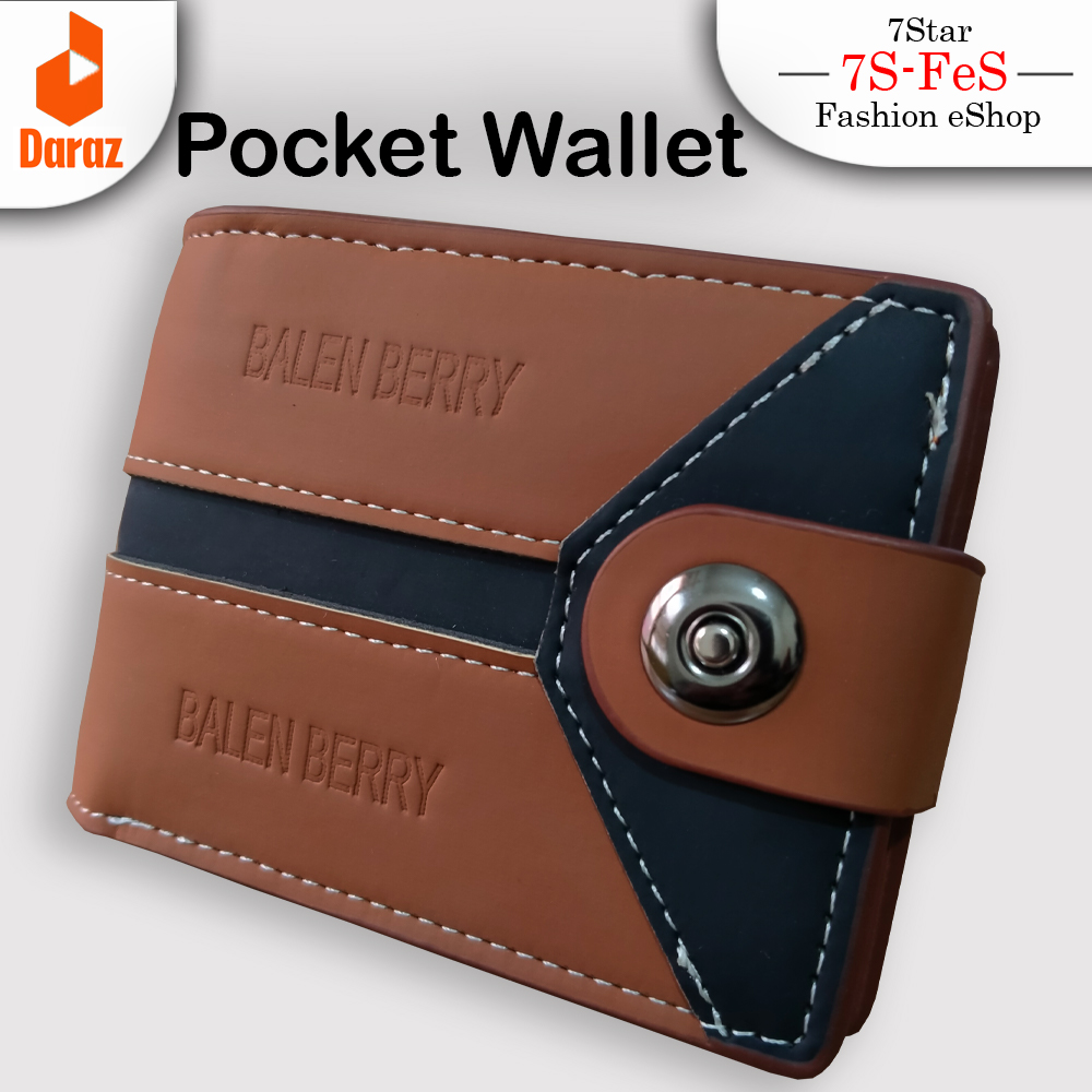 Genuine Leather Men's Purse Wallet For Men Bi-Fold [ Compact Size ] Wallet Clasp