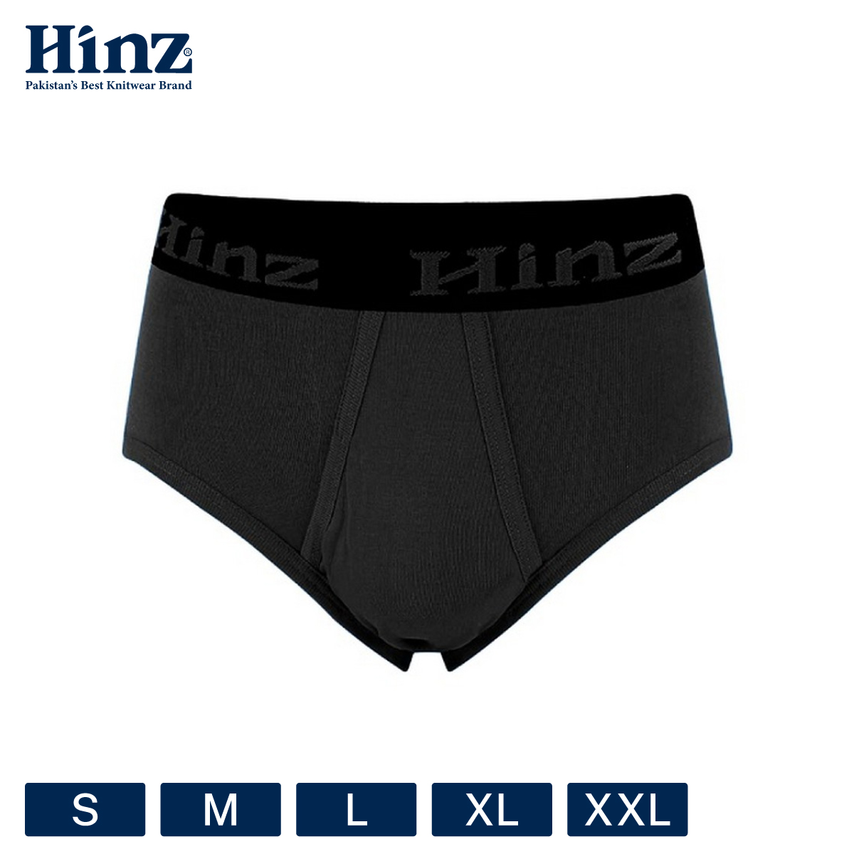 Hinz Signature Cotton Briefs for Men – 100% Combed Cotton Underwear, Soft Breathable Comfortable Daily Wear Men’s Briefs