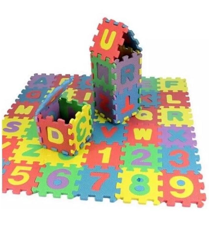 36Pcs Set 4.7Cmx4.7Cm Alphabet Letters Numbers Puzzle Kids Puzzles Toys Foam Mat Children Intelligence Development