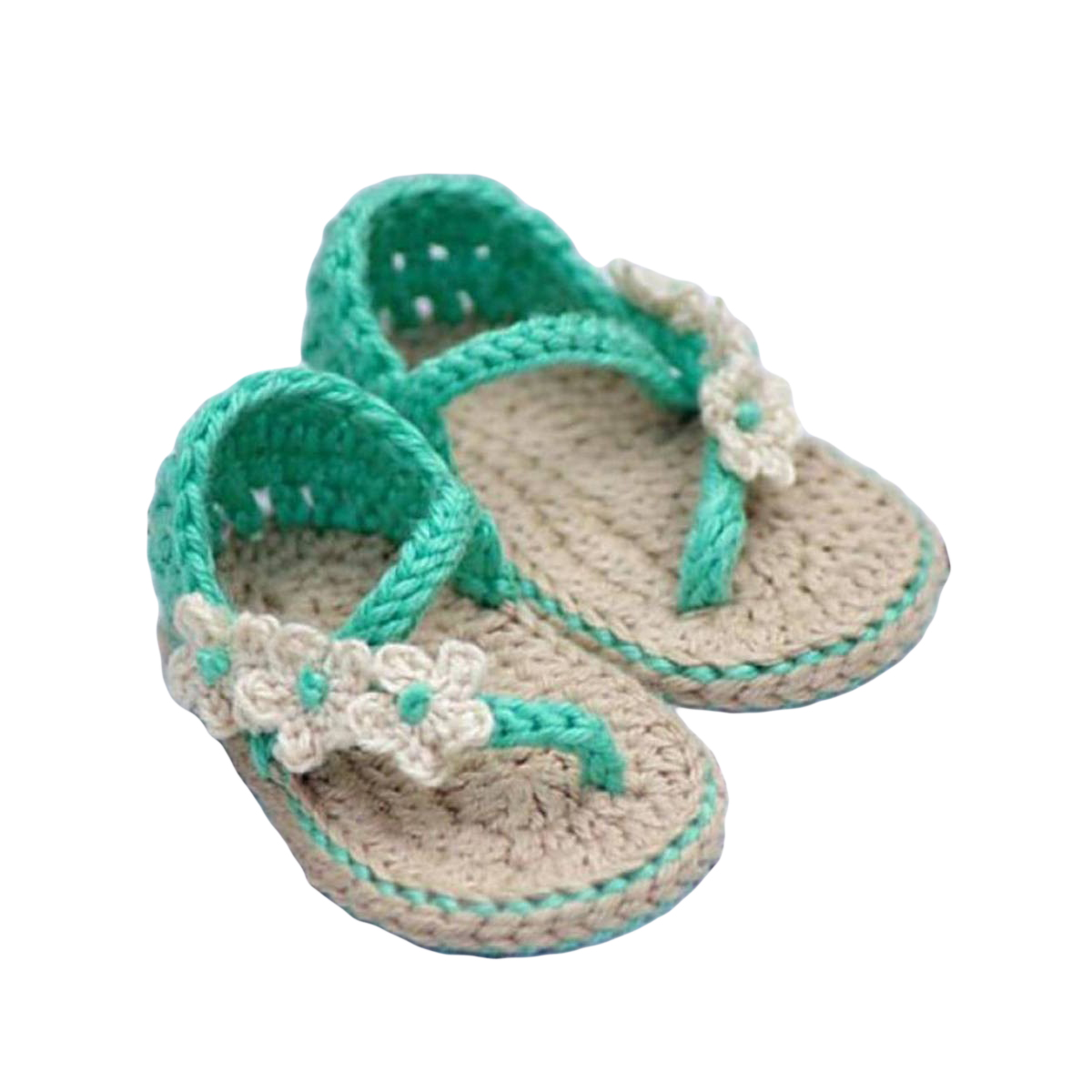 Charming Colors Woolen Handmade Crochet Baby Summer Sandal