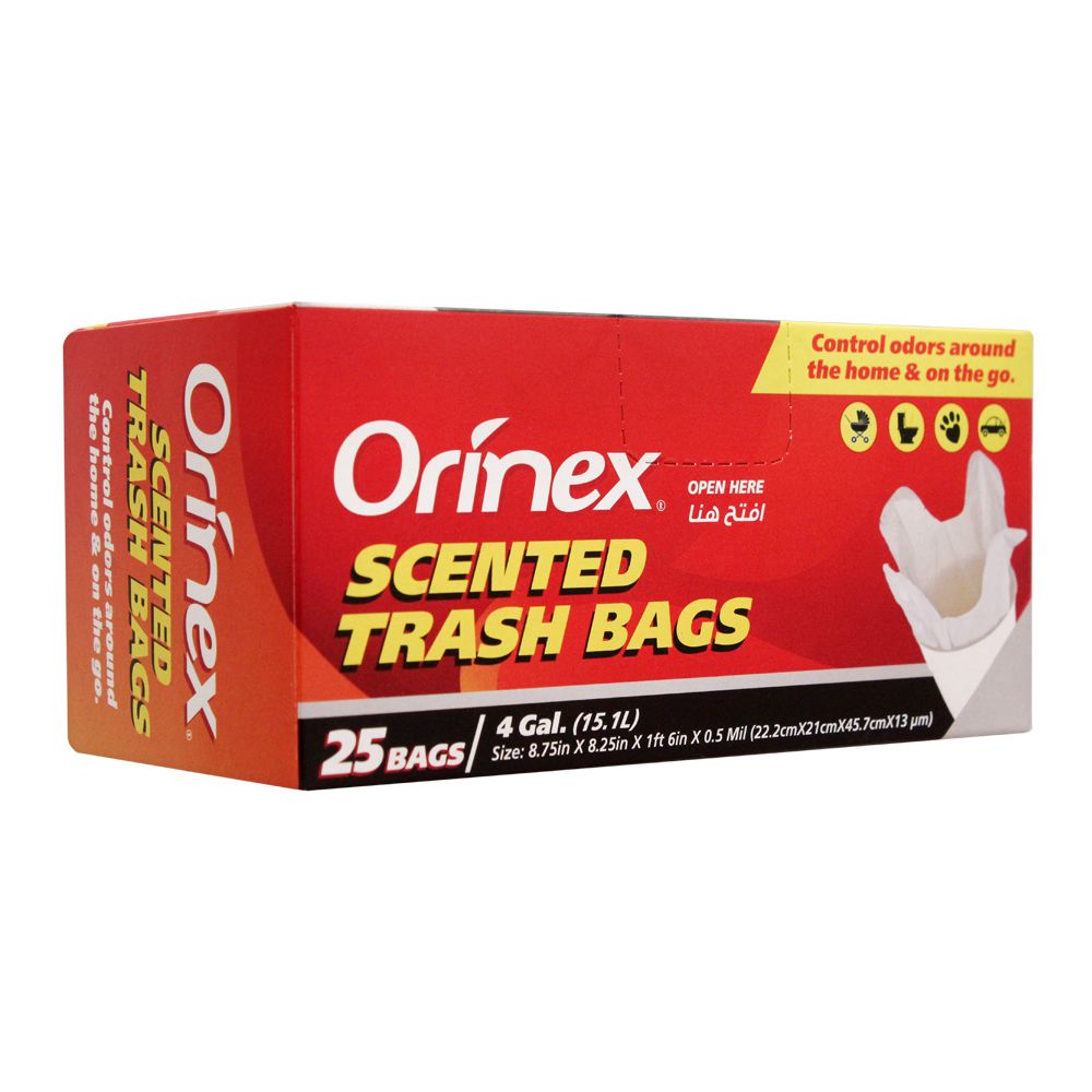 Orinex Scented Trash Bags 25 Bags/4gal