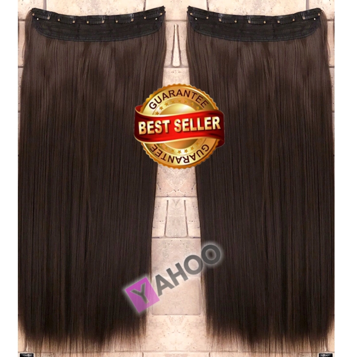 Hair Extension For Girls 5 Clip in Hair Extensions for Women - Copper Brown