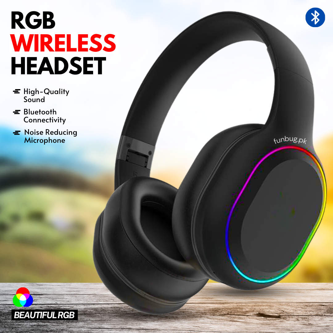 Rgb Headphones Wireless Promo GROTIC Headphone Bluetooth Wireless