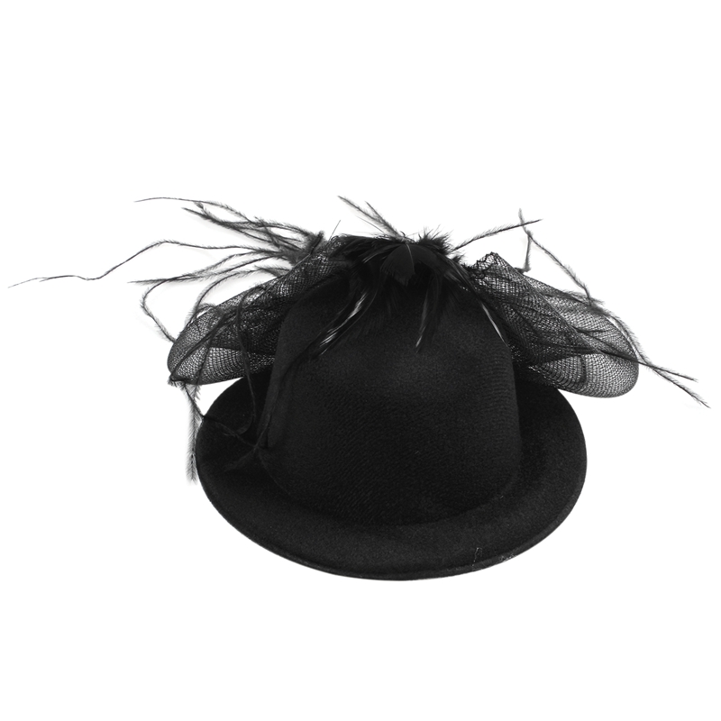 Top Hat Alligator Hair Clip 