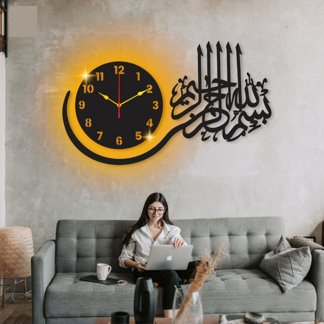 Pyari Walls Creative Wooden Wall Clock | 3D Watch DIY Design Decorative Birds Numeral Quartz Watch for Home Decor and Living Room | Clocks for Bedrooms and Offices and for Gifts | Wall Décor, wooden clocks, 3d clocks wall clocks, Decoration Piece for Room