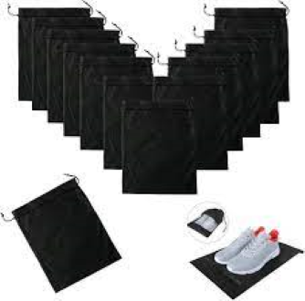 20 Piece Travel Shoes Storage bag with clear window non-woven with PVC Bag