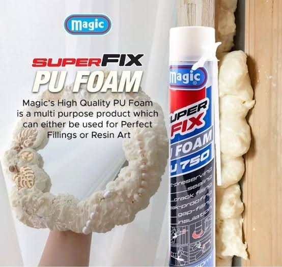 PU Foam 750 Multipurpose Expandable Magic PU Foam Super Fix Spray for