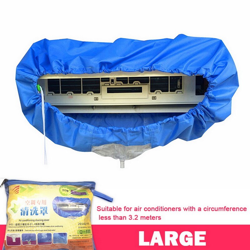 New Durable Blue Air Conditioner Cleaning Cover for Up to 3.2m Circumference, Waterproof Service Bag for AC Unit Repair