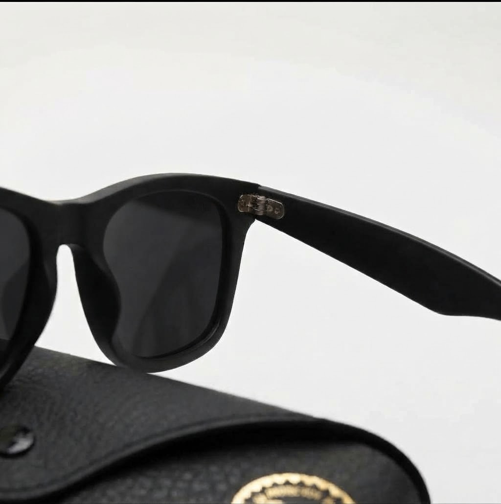 Ry Ban Black Men Sunglasses | UV Rays Protection | High Quality Lightweight Frame | Stylish Fashion Glasses for Outdoor & Driving