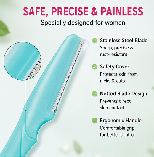 Tinkle Eyebrow Razor Trimmer Eyebrow Razor Women Makeup Facial Tool Eyebrow Lip Razor Trimmer Blade Shaver Beauty Tool Tinkle Eyebrow Razor
