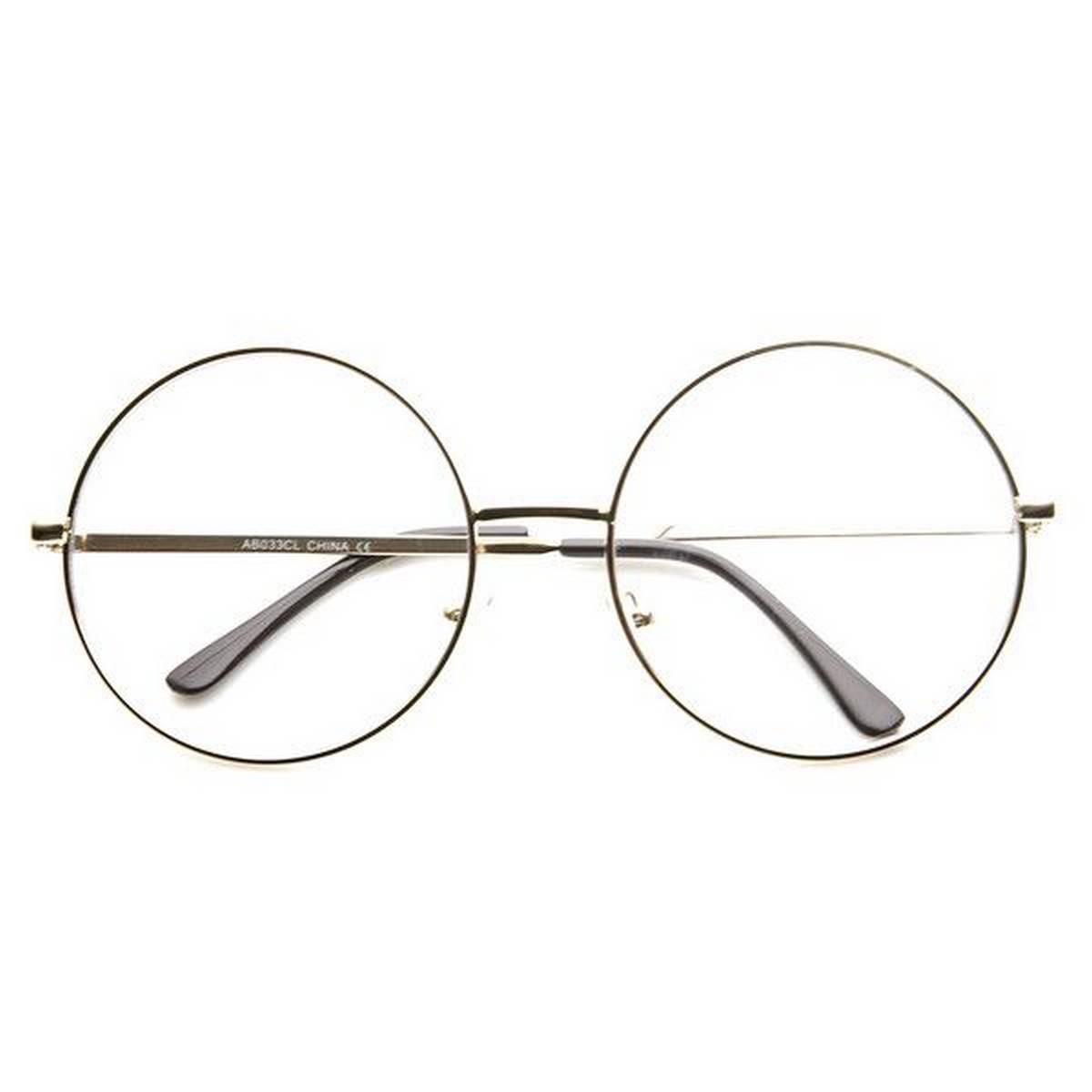 round silver frame glasses