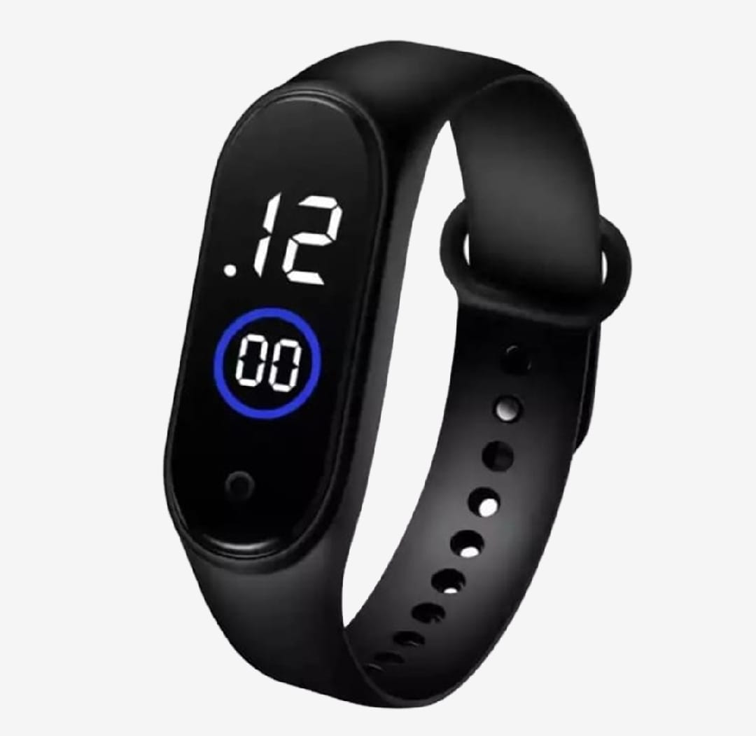 M4 Touch Waterproof Sport Led Digital Watch  for Girls | Simple & Soft Silicon Strap | Pastel Colors For Ladies Girls Boys & Kids