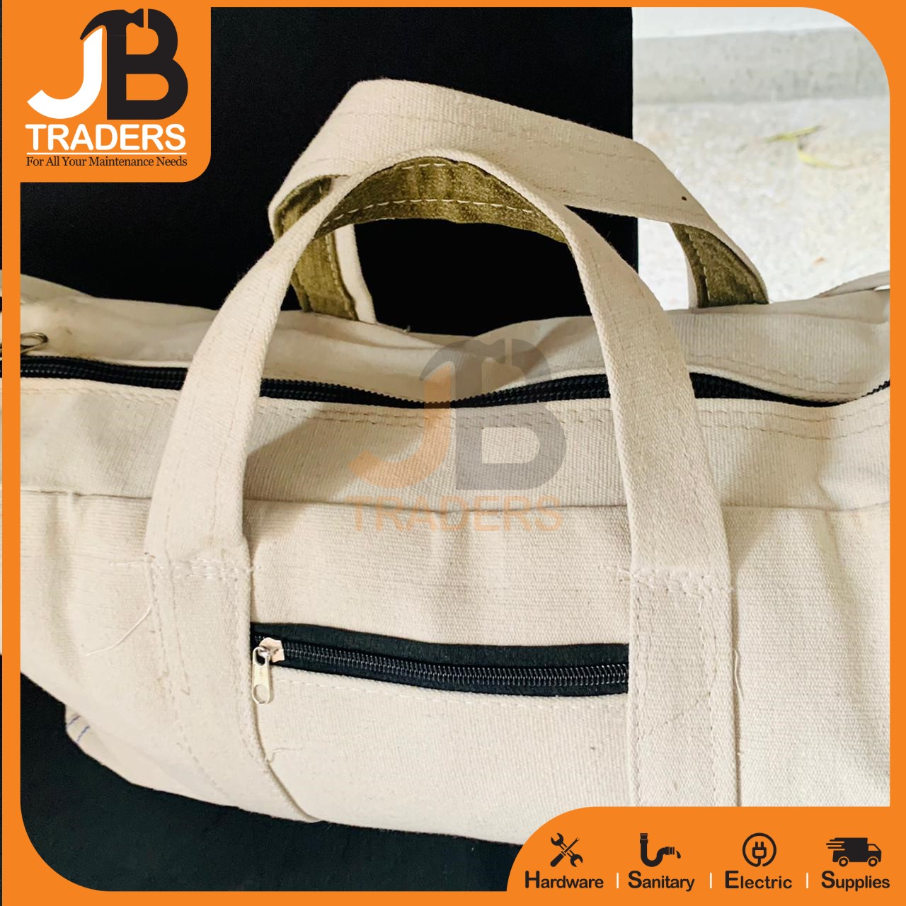 Premium Quality Portable Multi-function Canvas white Bag 18 Inch to 26 Inch Waterproof Storage Bag Hand Tool Bag Toolkit Case Tools Bag / tarpal
