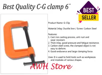 C And G Type Woodworking Clamp 6 Inches Clamping Device Adjustable Diy Carpentry Gadgets Heavy Duty Buy Online At Best Prices In Pakistan Daraz Pk