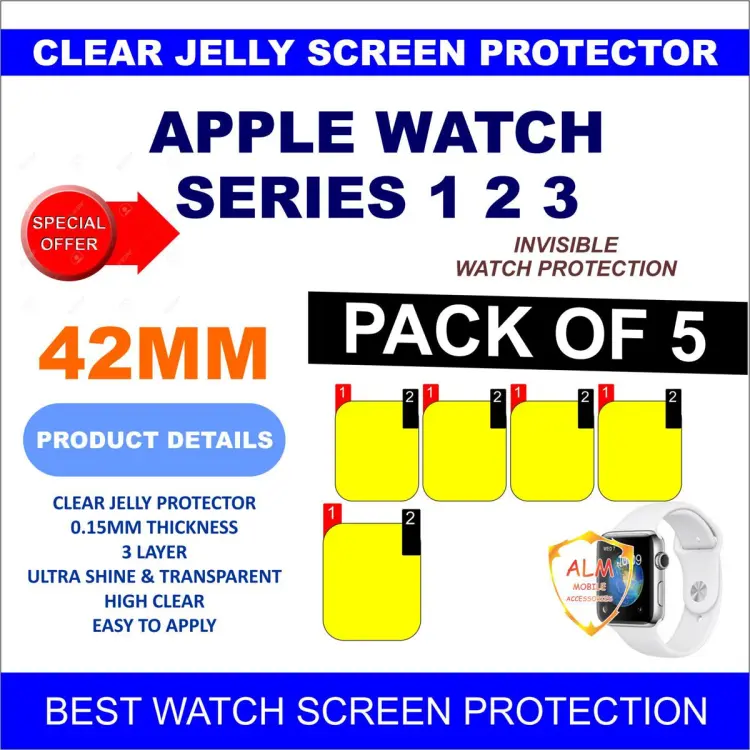 Apple watch best sale gel screen protector