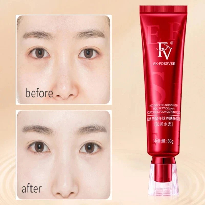 FV Foundation Waterproof Tube China Red Skin Liquid Real Diamon SK Forever