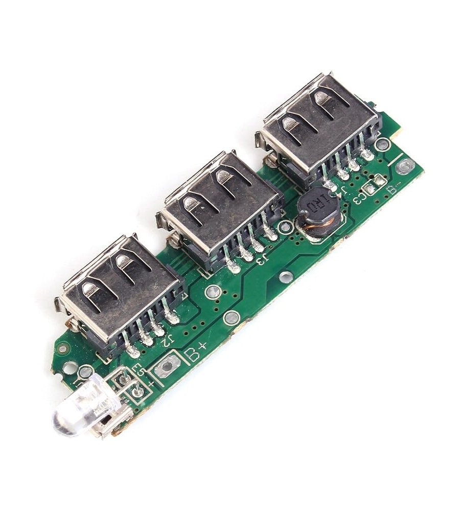 3 USB 5V 1A Mobile Power Bank Lithium Battery Charger Module
