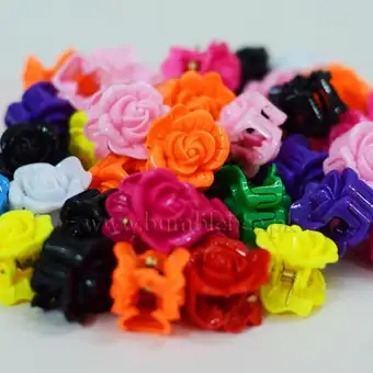 beautiful flower hair clips