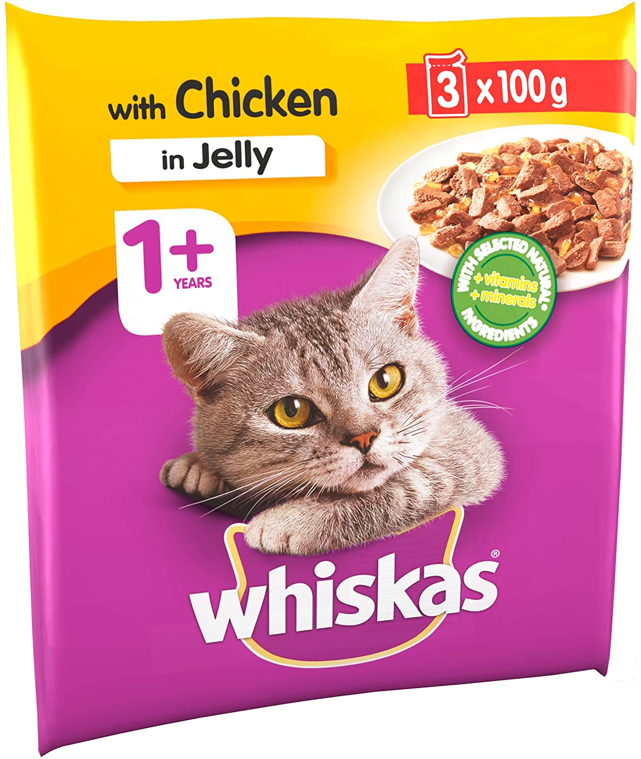 whiskas chicken in jelly pouches