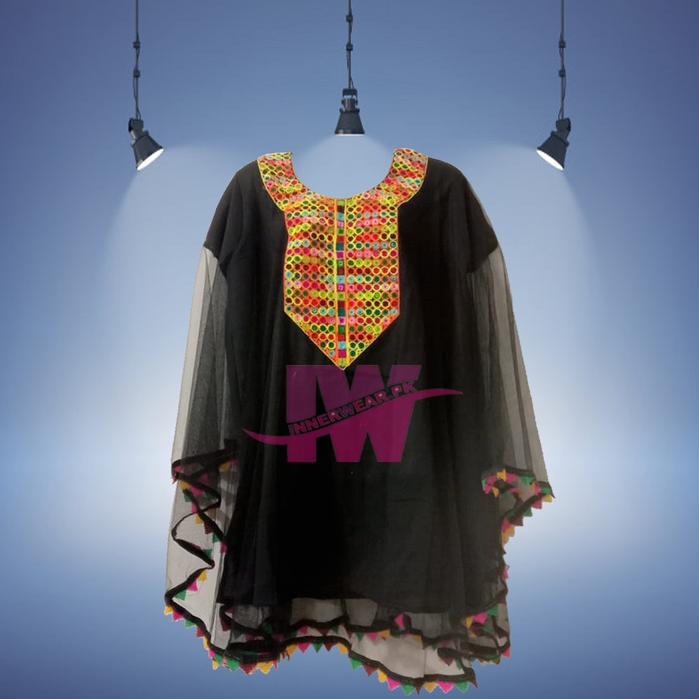 Women Ladies Girls Pure Net Kurti Kaftan Shirt Frock Top Kameez Poncho With Matching Cotton Tights Legging Special Event Eid Dress Party Wear Wedding Wear Free Size