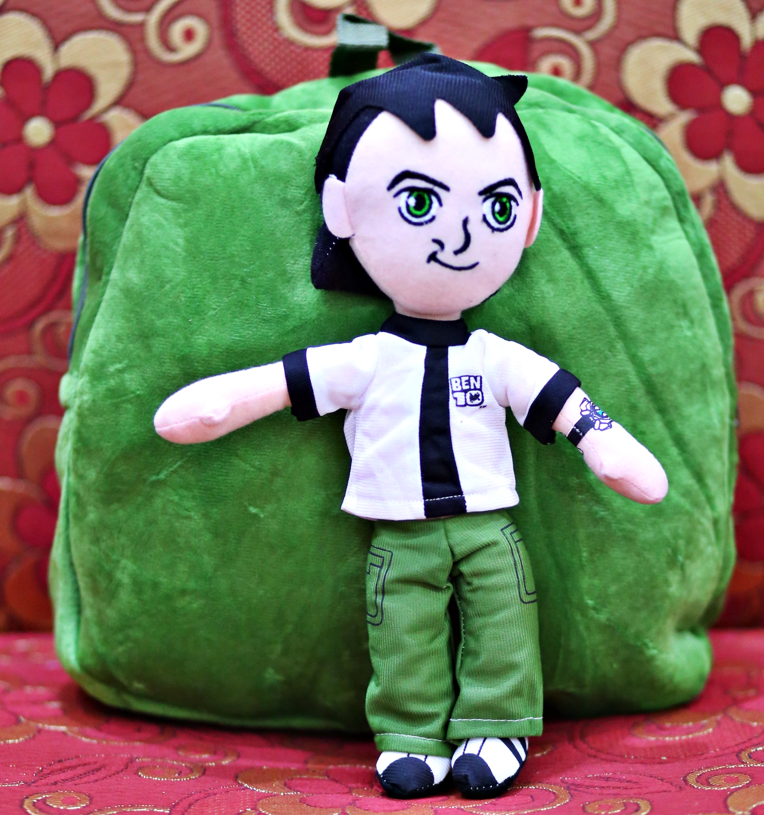 Ben Ten Plush Backpacks School Bag Plush Toys Stuffed Cartoon Character Birthday Gift For Children Kids Toys