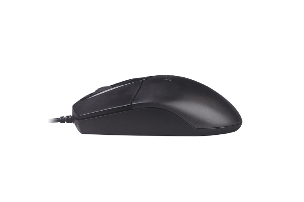 A4Tech OP-720S Optical Mouse - Silent Clicks - 1200 DPI - For PC/Laptop - Black