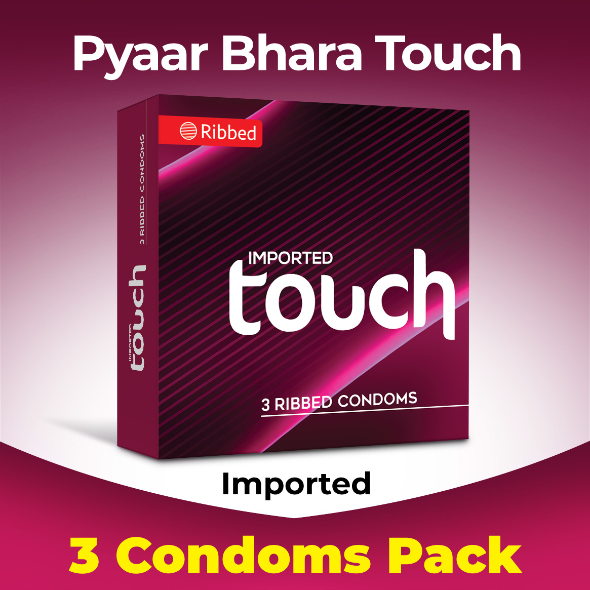 Touch Ribbed Open Touch Ribbed Condoms - Pack of 3 | Daraz.pk
