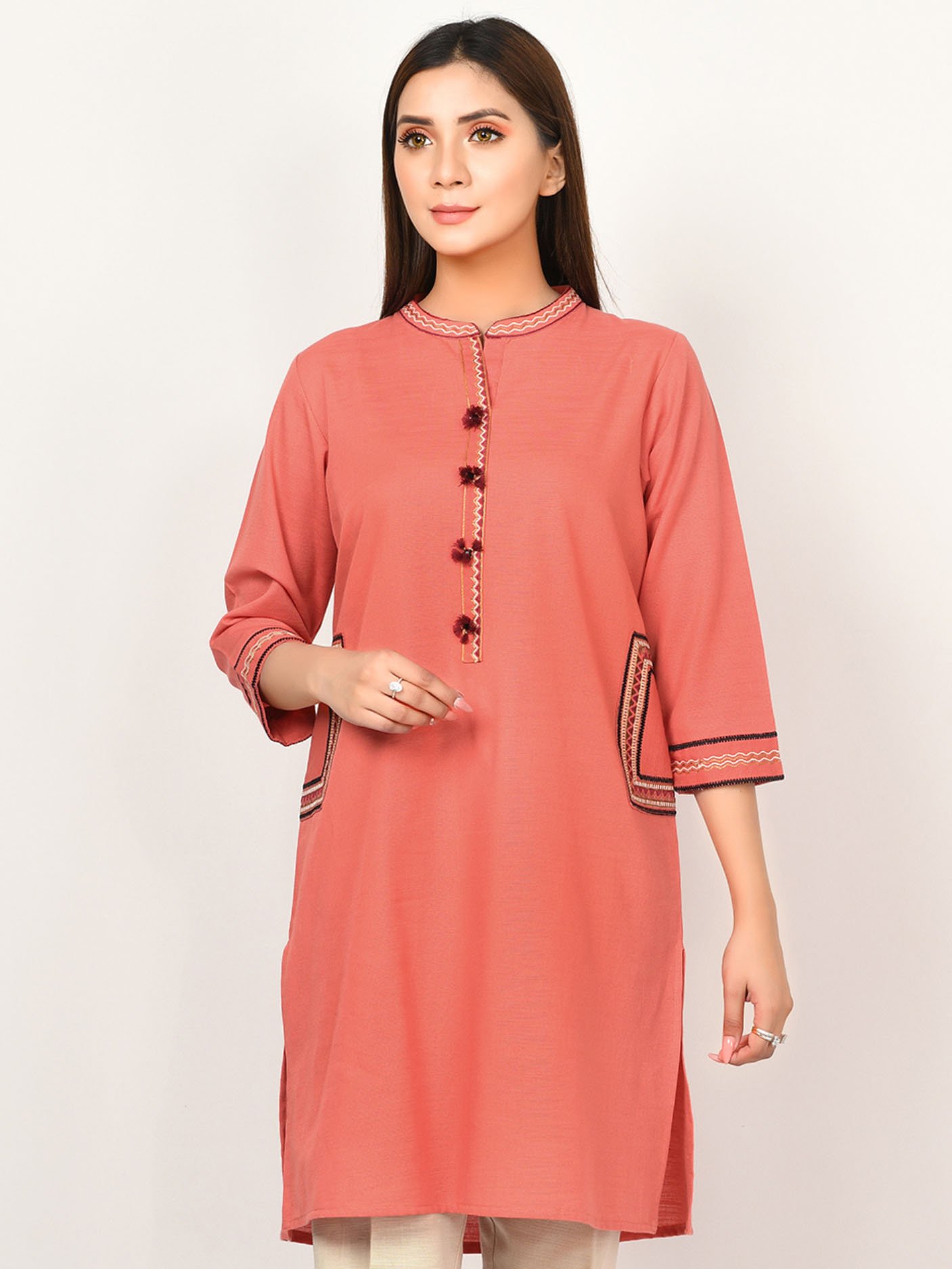 LimeLight Stitched Embroidered Slub 