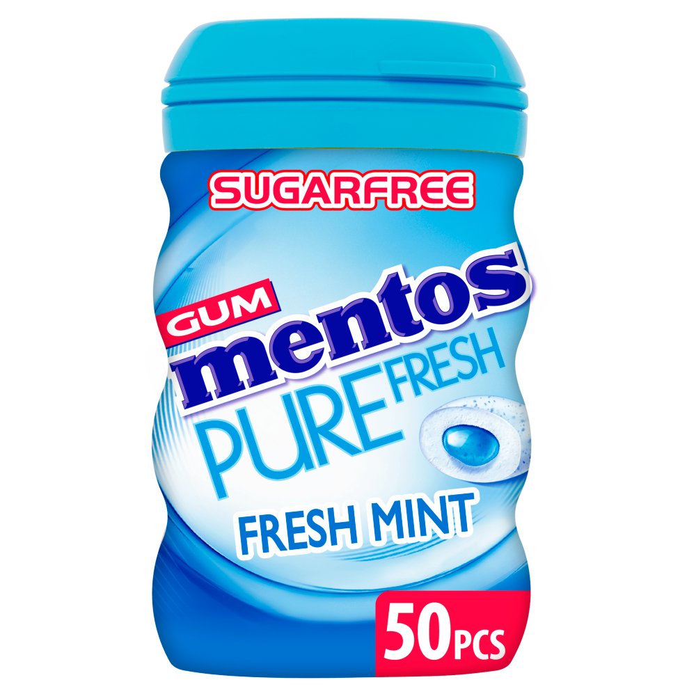 Mentos Gum Sugar Free Pure Fresh Freshmint 50 Pieces 100g Price in ...