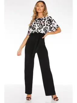 quiz leopard jumpsuit