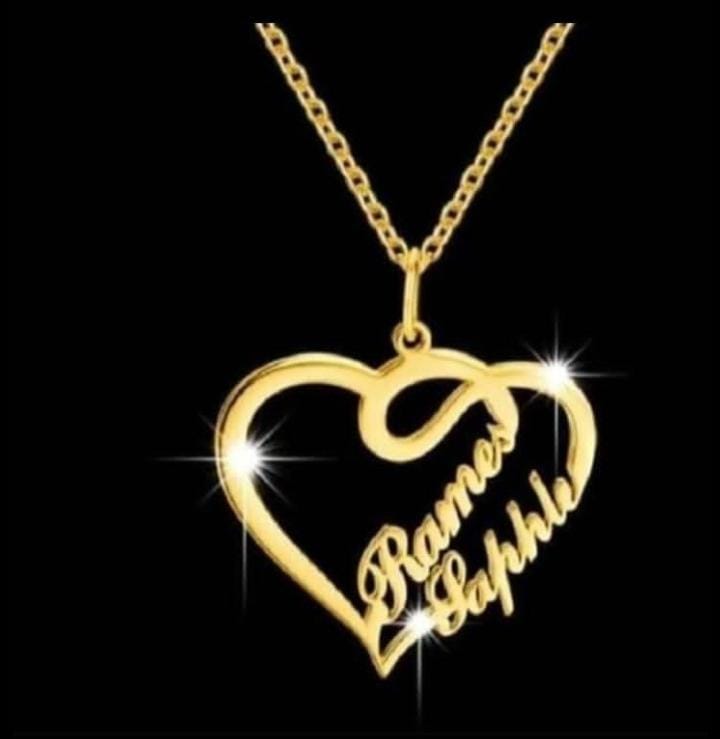 Name Locket With Chain/Name Pendant 