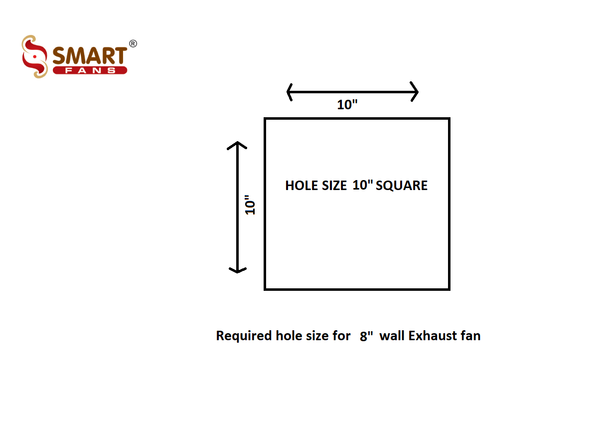 Smart Fans 8" Wall Exhaust Fan Dual Action Plastic White Daraz.pk