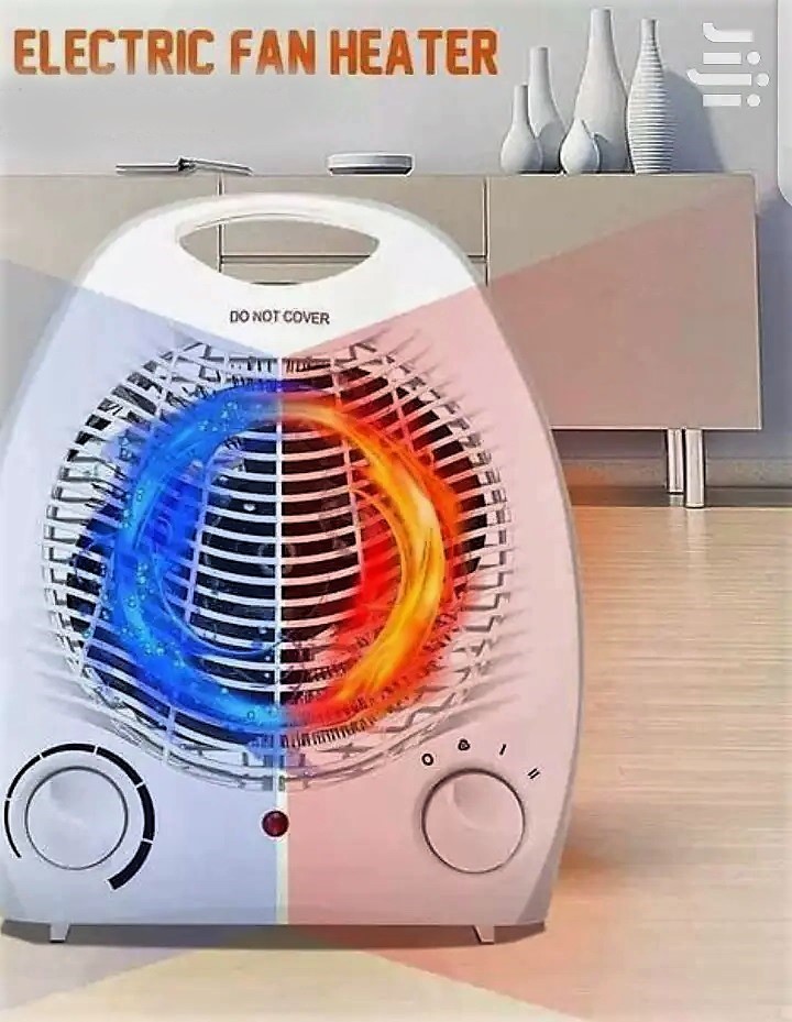 Electric Fan Heater with 2 heat setting and temperature controller ...